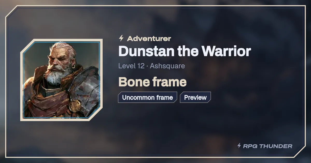 Bone frame on the shop’s try-on card, as Discord shows it