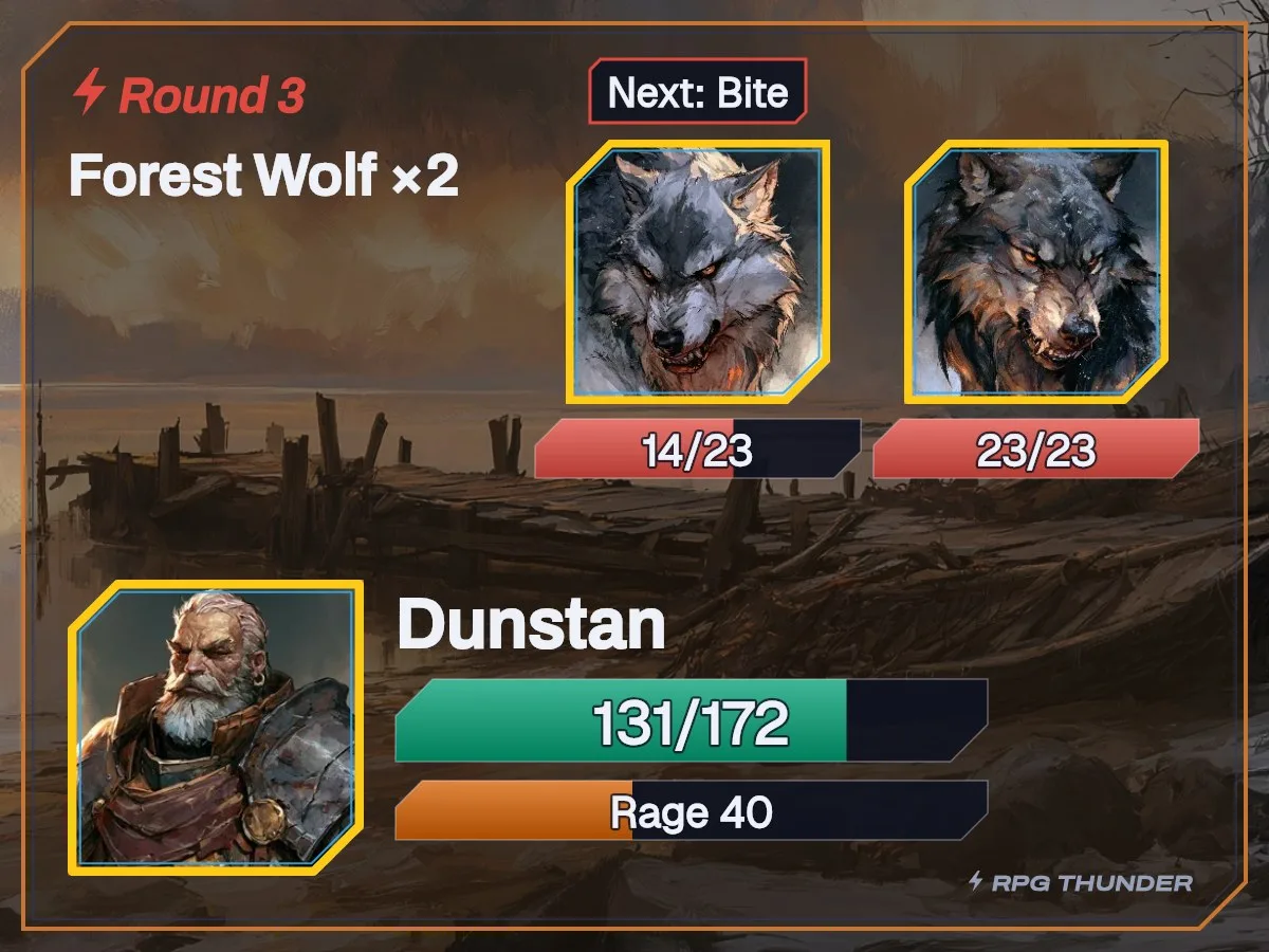 Copper kettle on the battle card, as Discord shows it
