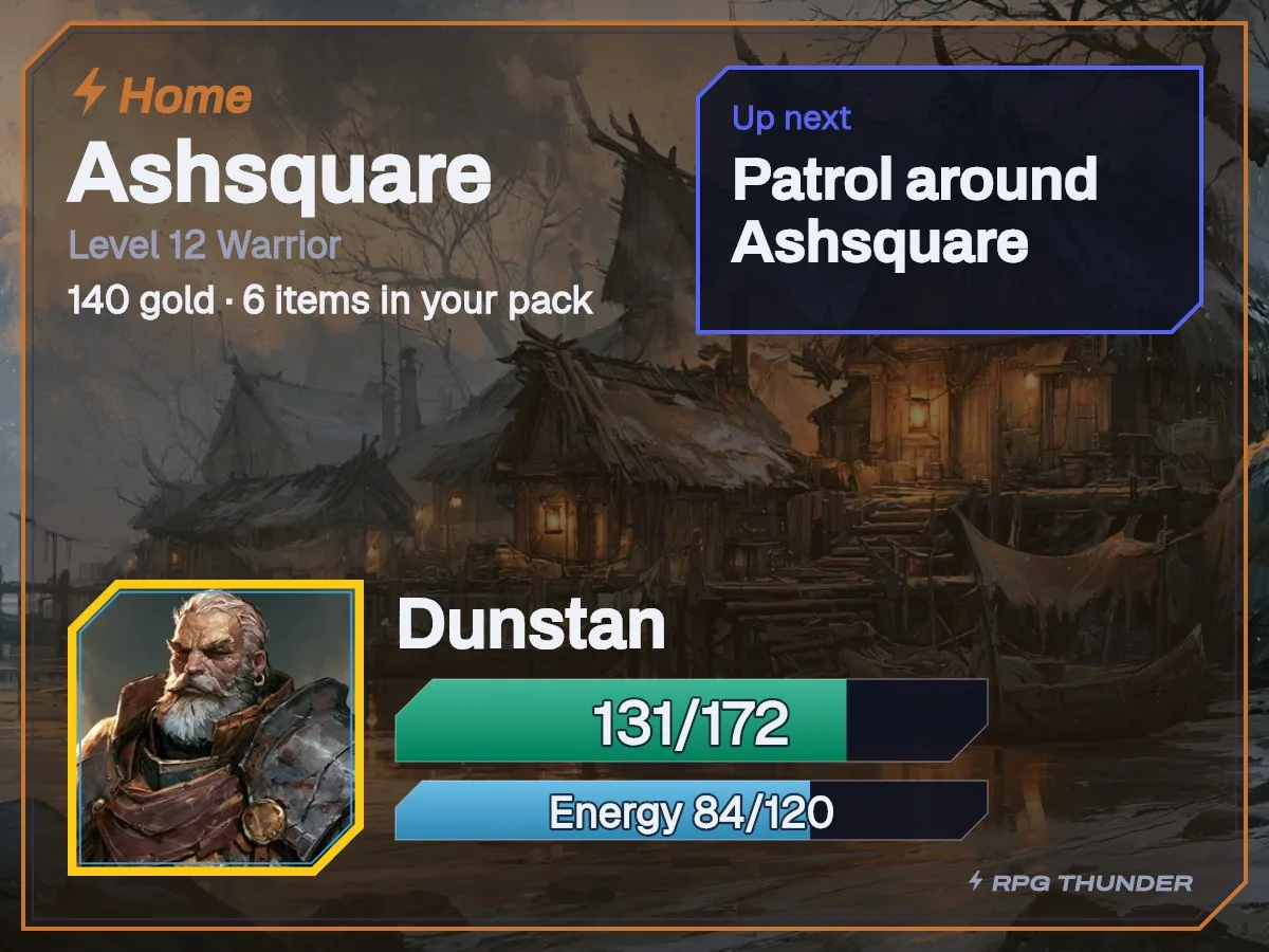 Copper kettle on the home card, as Discord shows it