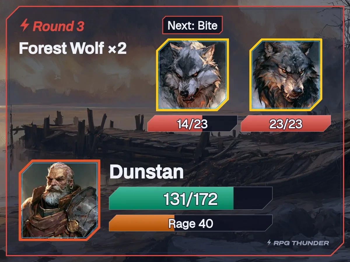 Ember frame on the battle card, as Discord shows it