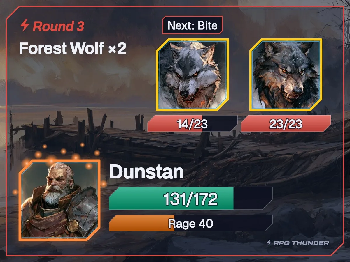 Emberglow frame on the battle card, as Discord shows it