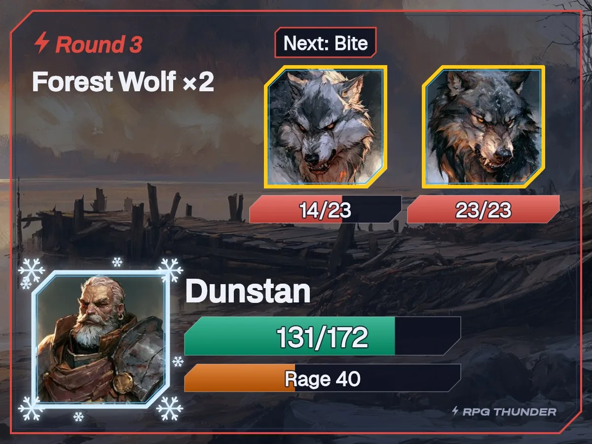 Hoarfrost frame on the battle card, as Discord shows it