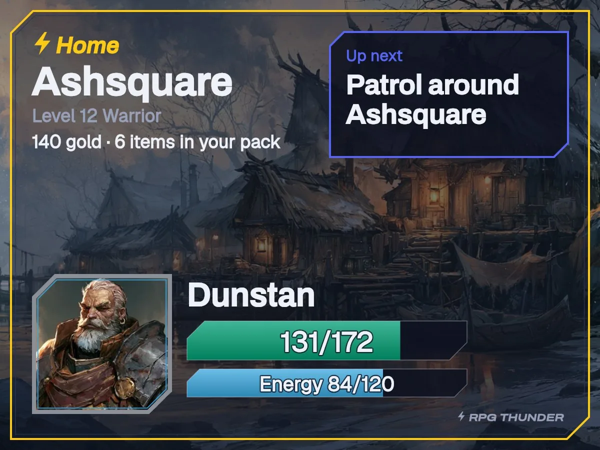 Iron frame on the home card, as Discord shows it