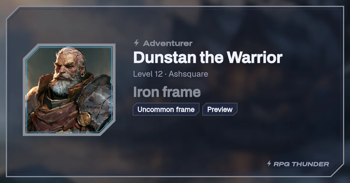 Iron frame on the shop’s try-on card, as Discord shows it