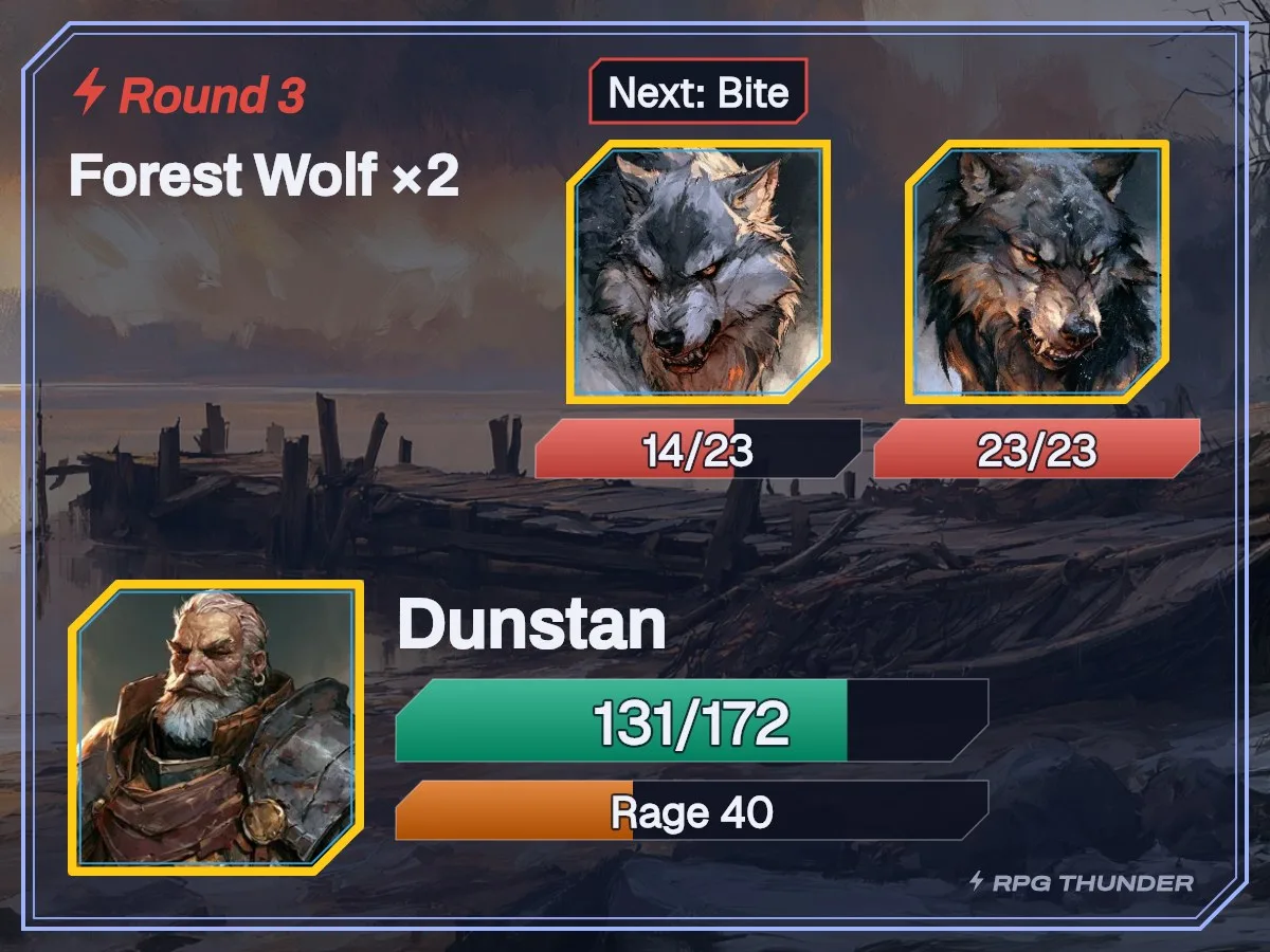 Midnight on the battle card, as Discord shows it