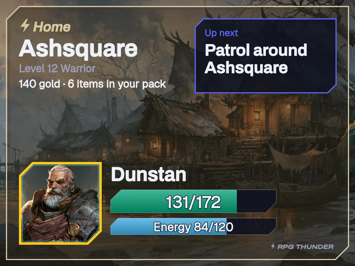 Parchment on the home card, as Discord shows it