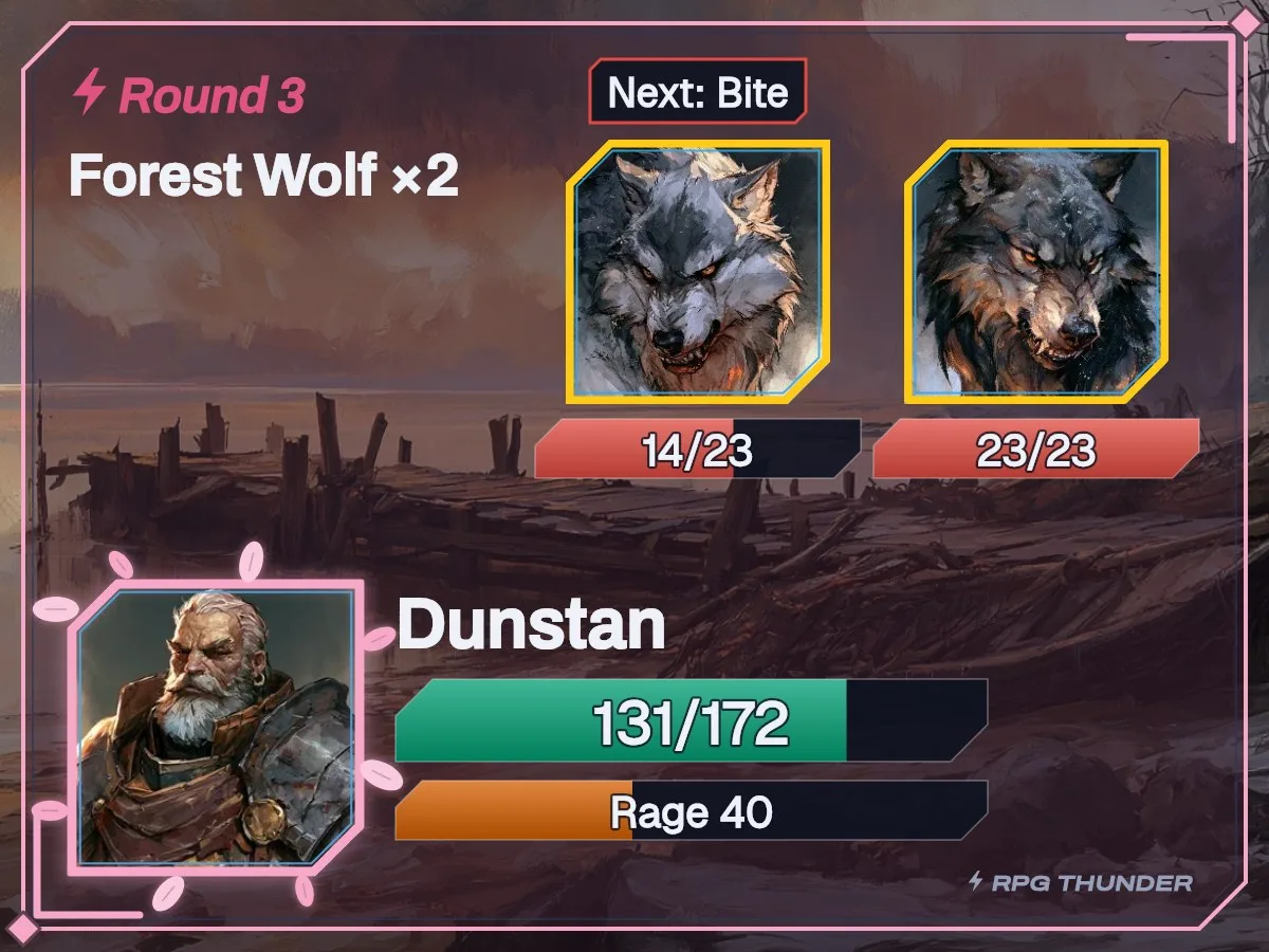 The Blossom set on the battle card, as Discord shows it