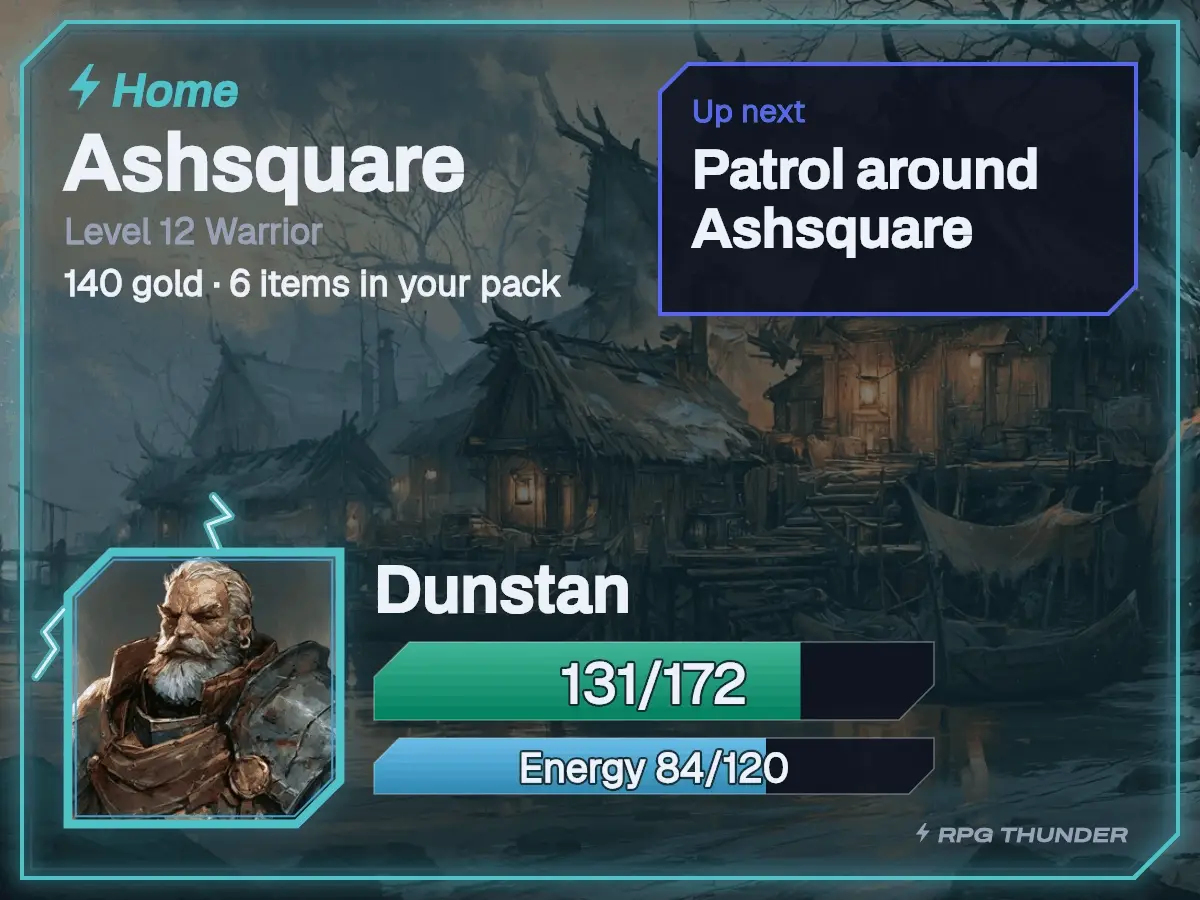 The Stormcaller set on the home card, as Discord shows it