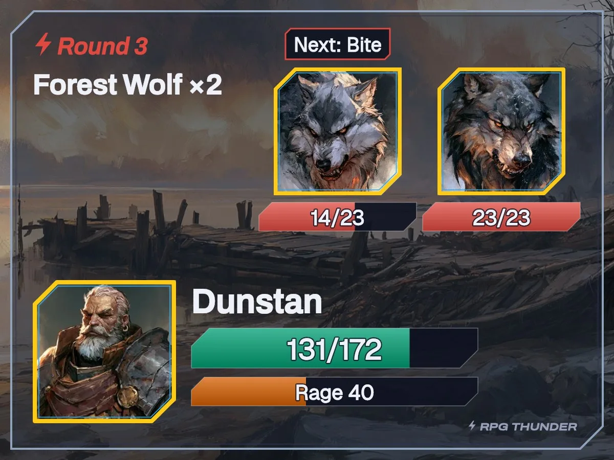 Slate on the battle card, as Discord shows it