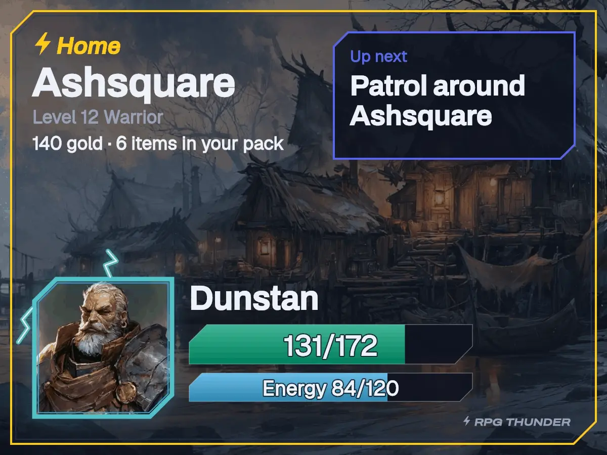 Stormcaller frame on the home card, as Discord shows it