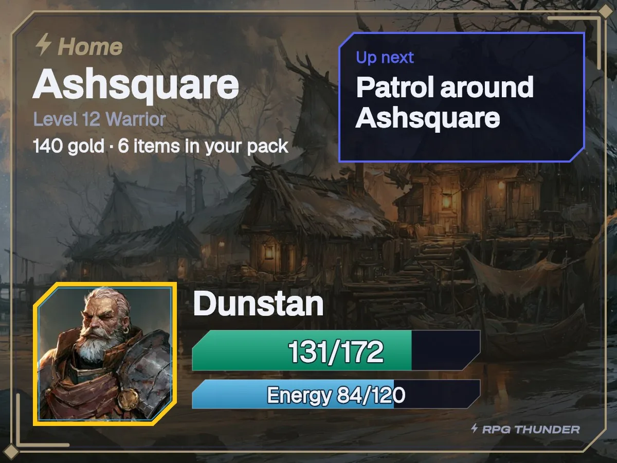 Tarnished on the home card, as Discord shows it