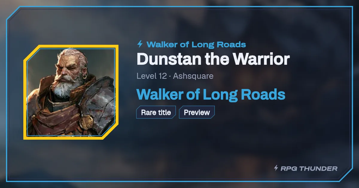 Walker of Long Roads on the shop’s try-on card, as Discord shows it